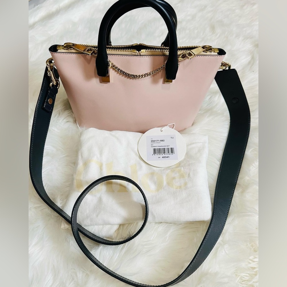 Chloe Crossbody Handbag pink/black in brand new condition comes with dustbag